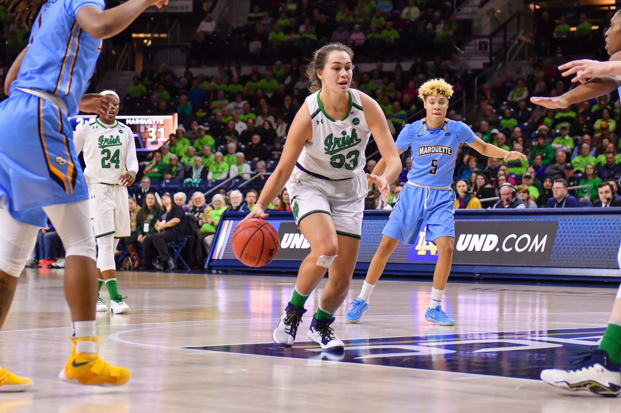 No. 2 Irish Rally to Beat Marquette in Overtime No. 2 Irish Rally to Beat Marquette in Overtime