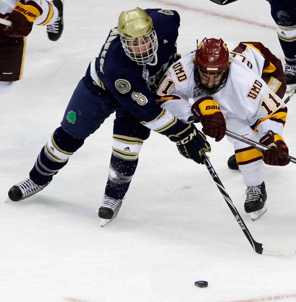 NCAA Frozen Four Semifinals - vs. Minnesota Duluth (AP)