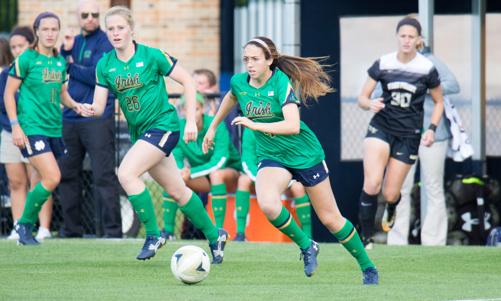 #22 Notre Dame vs #20 Wake Forest on September 29th 2017, at Alumni Stadium