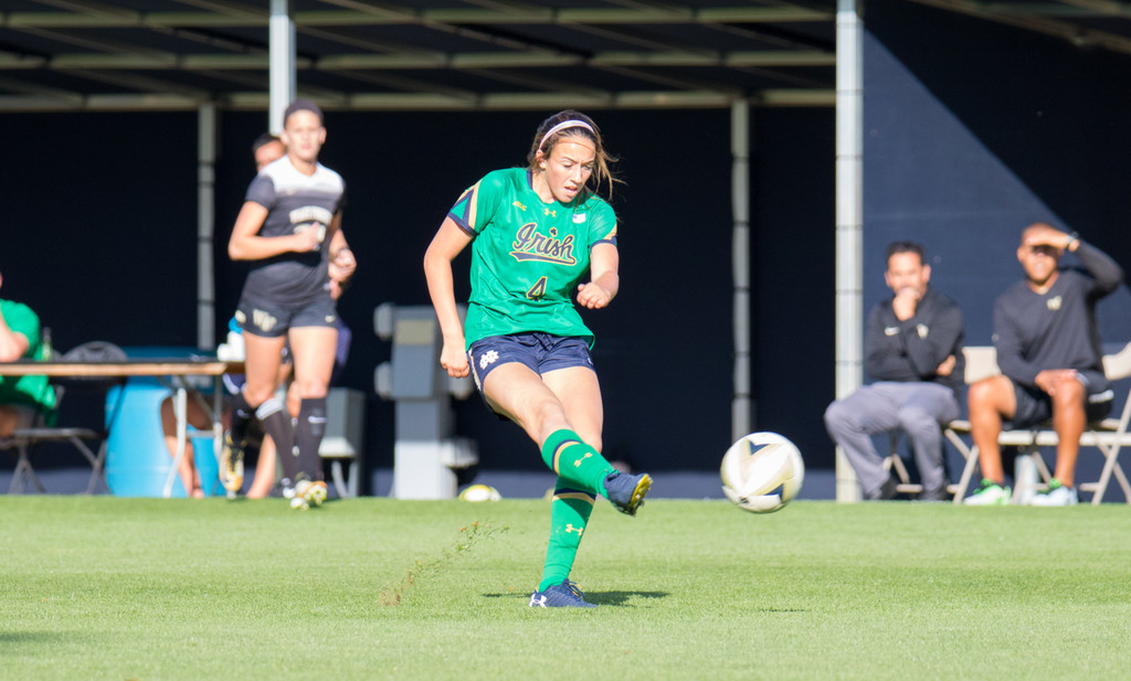 #22 Notre Dame vs #20 Wake Forest on September 29th 2017, at Alumni Stadium