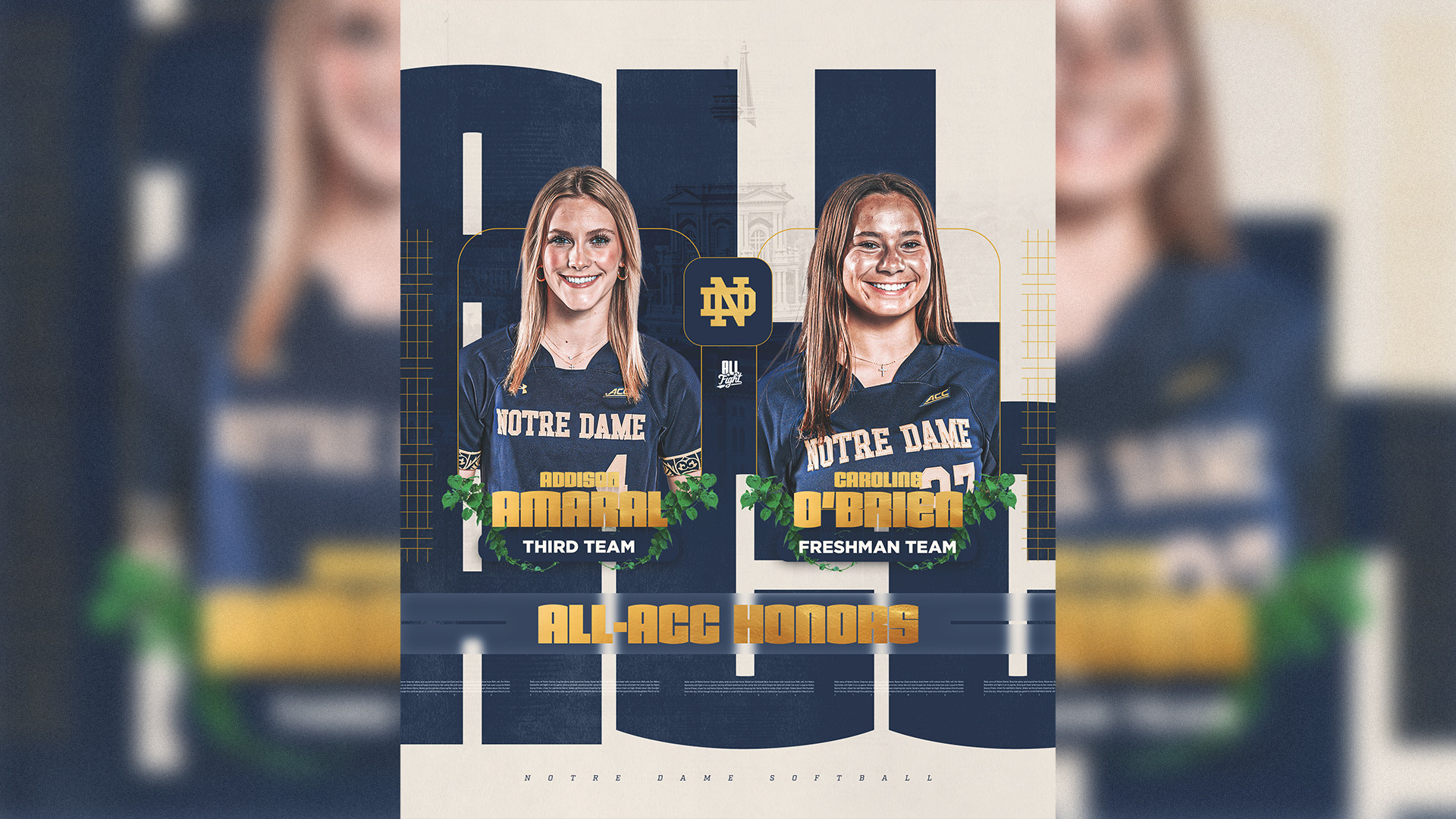 Amaral, O’Brien Tabbed to All-Conference Teams Amaral, O’Brien Tabbed to All-Conference Teams