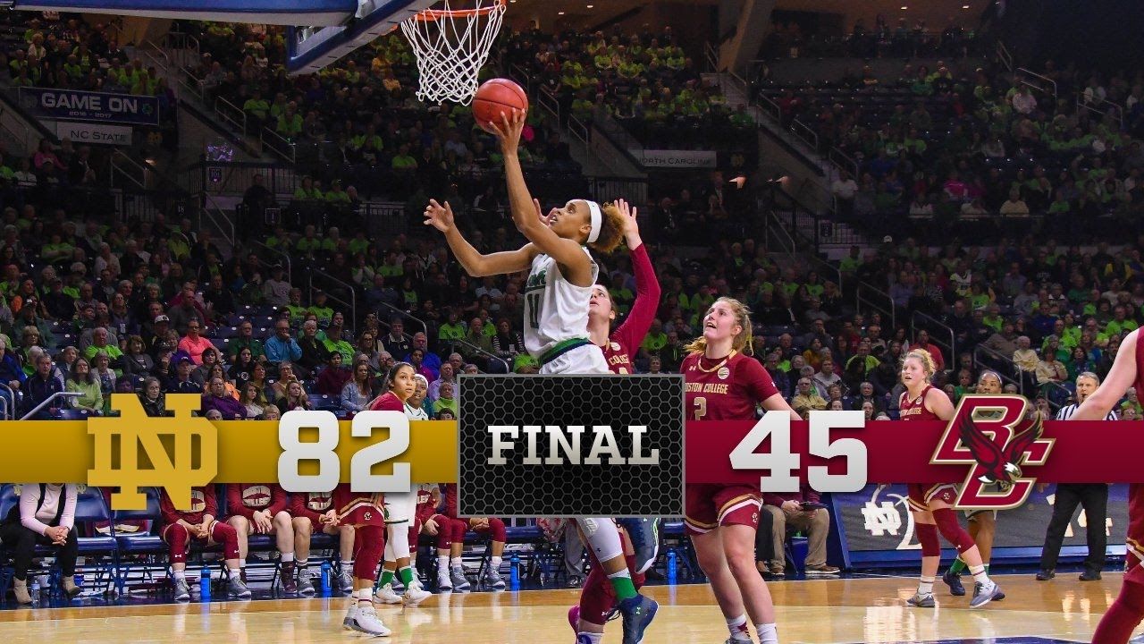 Top Moments - Notre Dame Women's Basketball vs. Boston College