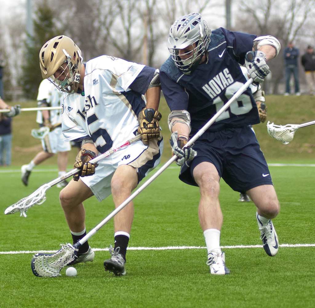#4 Notre Dame Fighting Irish Men's Lacrosse vs Georgetown Hoyas on 04-14-2013