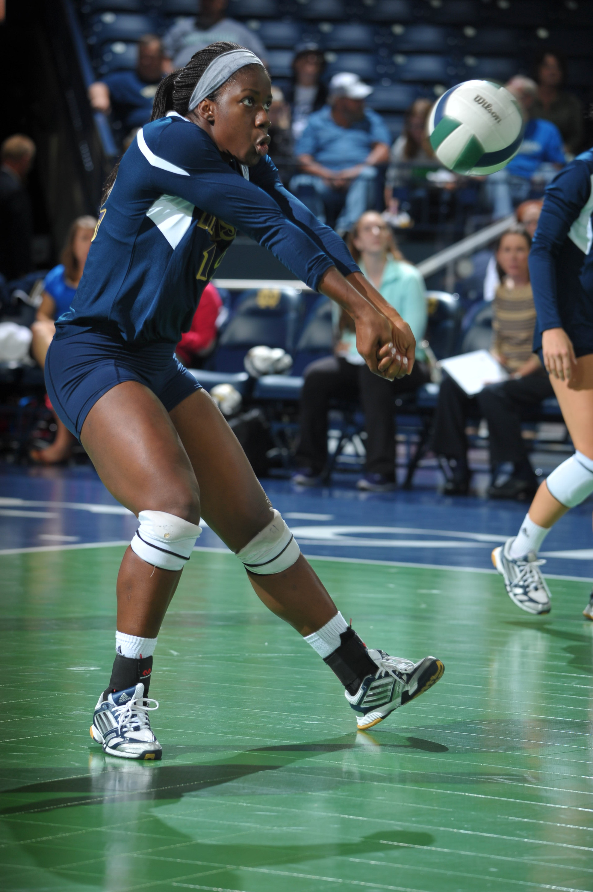 Irish Open Shamrock Invitational In Style With Sweep Of Loyola-Chicago Junior Toni Alugbue had 17.5 points in Friday night's sweep of Loyola-Chicago.