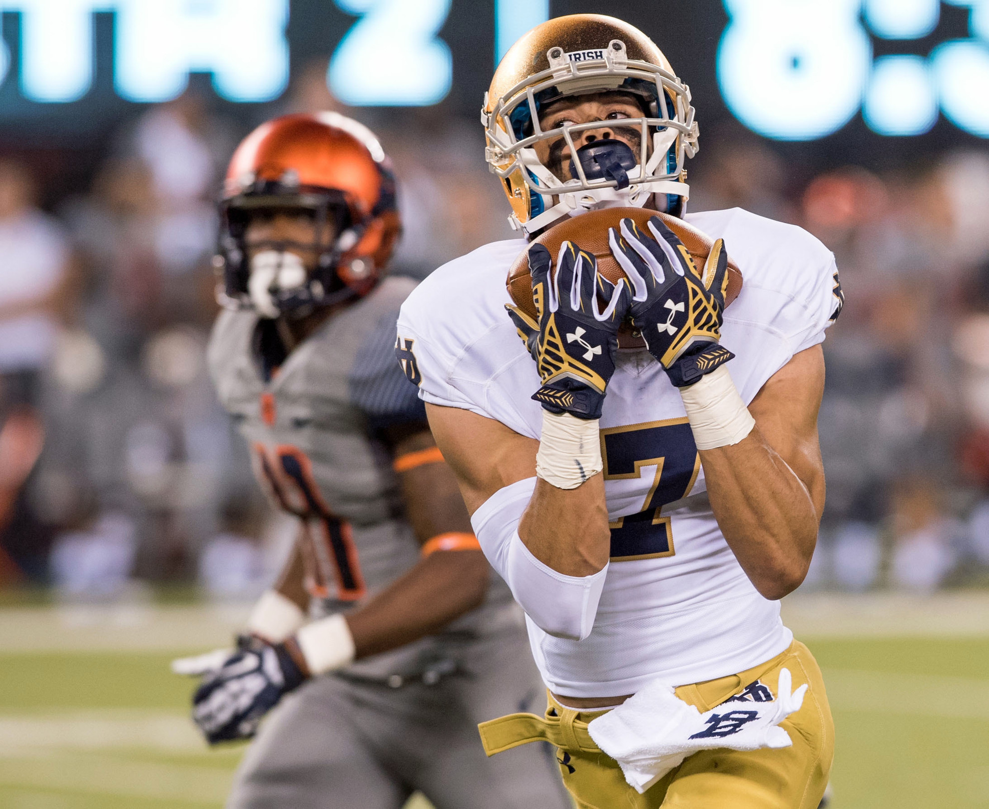 Irish Extra: Fuller Flying on the Football Field Will Fuller tied for second in the nation with 14 TD catches during the regular season.