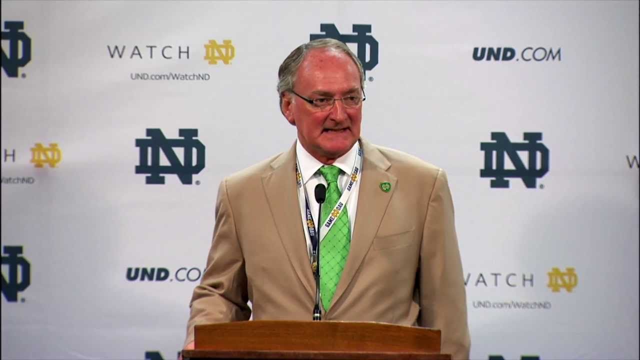 Jack Swarbrick Announces Brian Kelly Contract Extension - Notre Dame Football