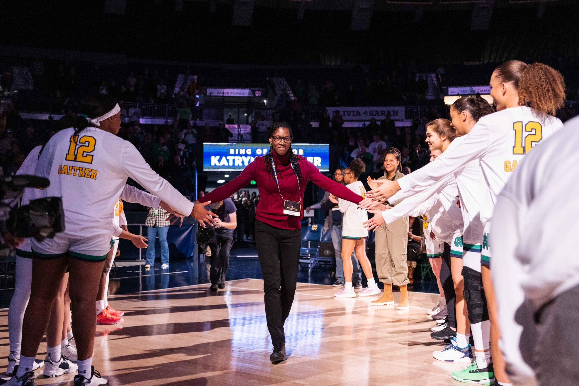 Katryna Gaither enters Notre Dame Ring of Honor Katryna Gaither enters Notre Dame Ring of Honor