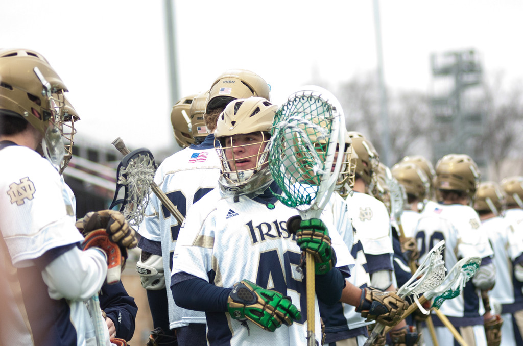 #4 Notre Dame Fighting Irish Men's Lacrosse vs Georgetown Hoyas on 04-14-2013