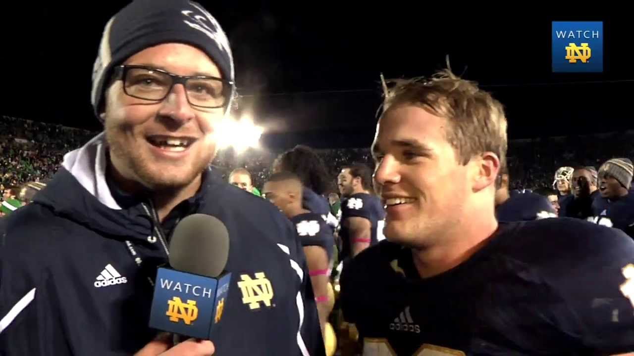 Joe Schmidt On-Field Interview - Notre Dame Football