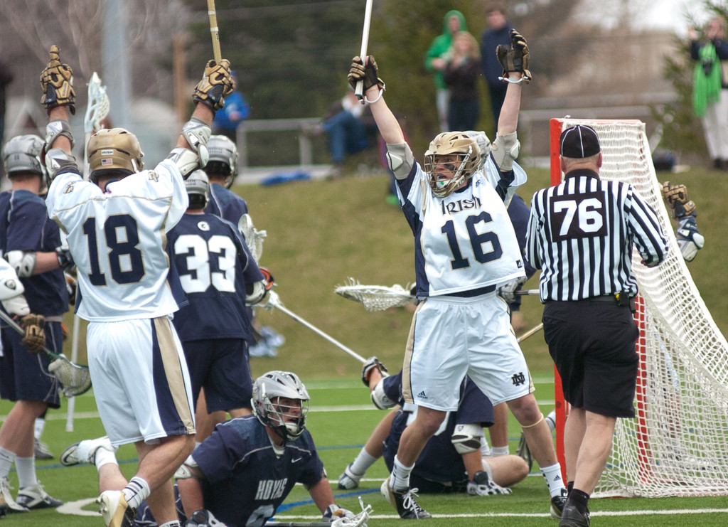 #4 Notre Dame Fighting Irish Men's Lacrosse vs Georgetown Hoyas on 04-14-2013
