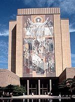 One of Notre Dame's most celebrated landmarks, the "Word of Life" mural celebrates its 40th anniversary in 2004.
