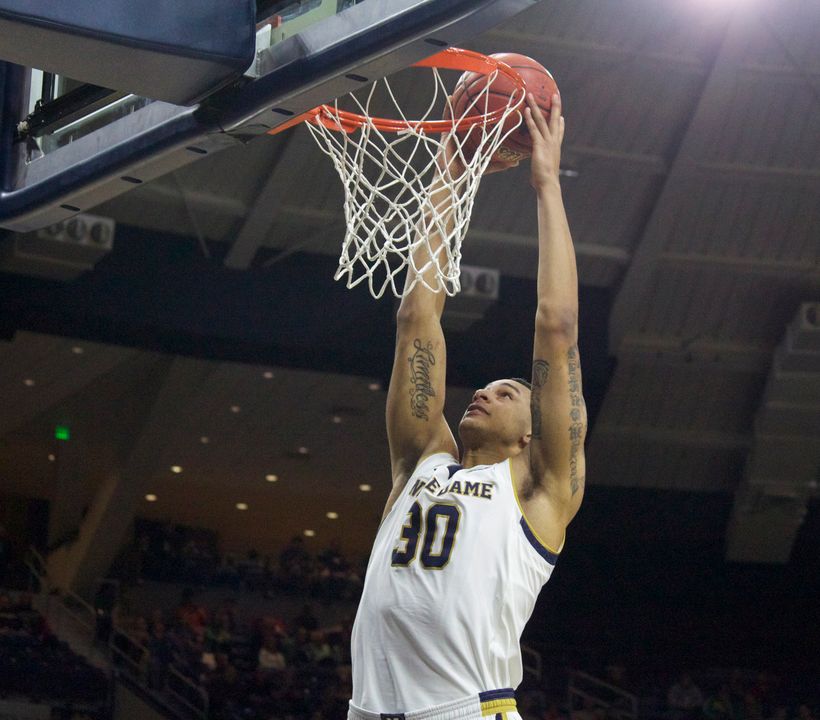 Junior forward Zach Auguste leads the nation in field goal percentage (.700).
