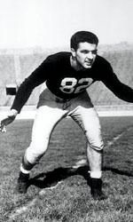Led by co-captain and Heisman Trophy winner Leon Hart, the 1949 Notre Dame football team finished with a perfect 10-0 record and averaged 36 points per game en route to its third national championship in four years.