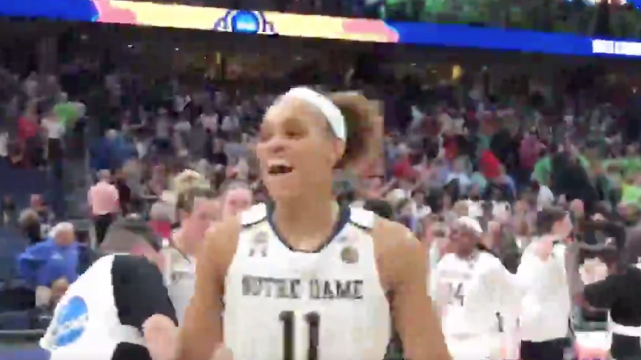 @NDWBB Downs UConn, 81-76 To Advance To Title Game Turner social