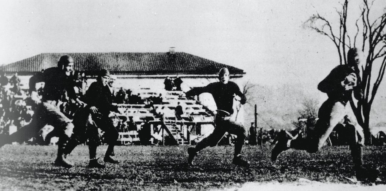 Charles "Gus" Dorais connected with Knute Rockne to lead the Irish to a 35-13 upset over Army on the West Point Campus in 1913.