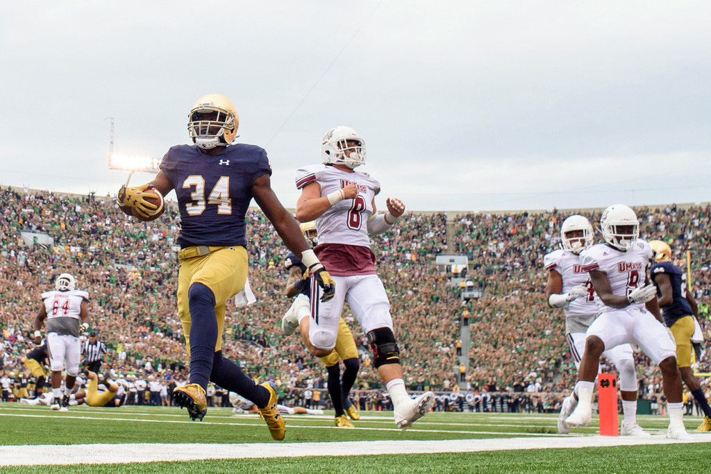 Notre Dame 62, UMass 27