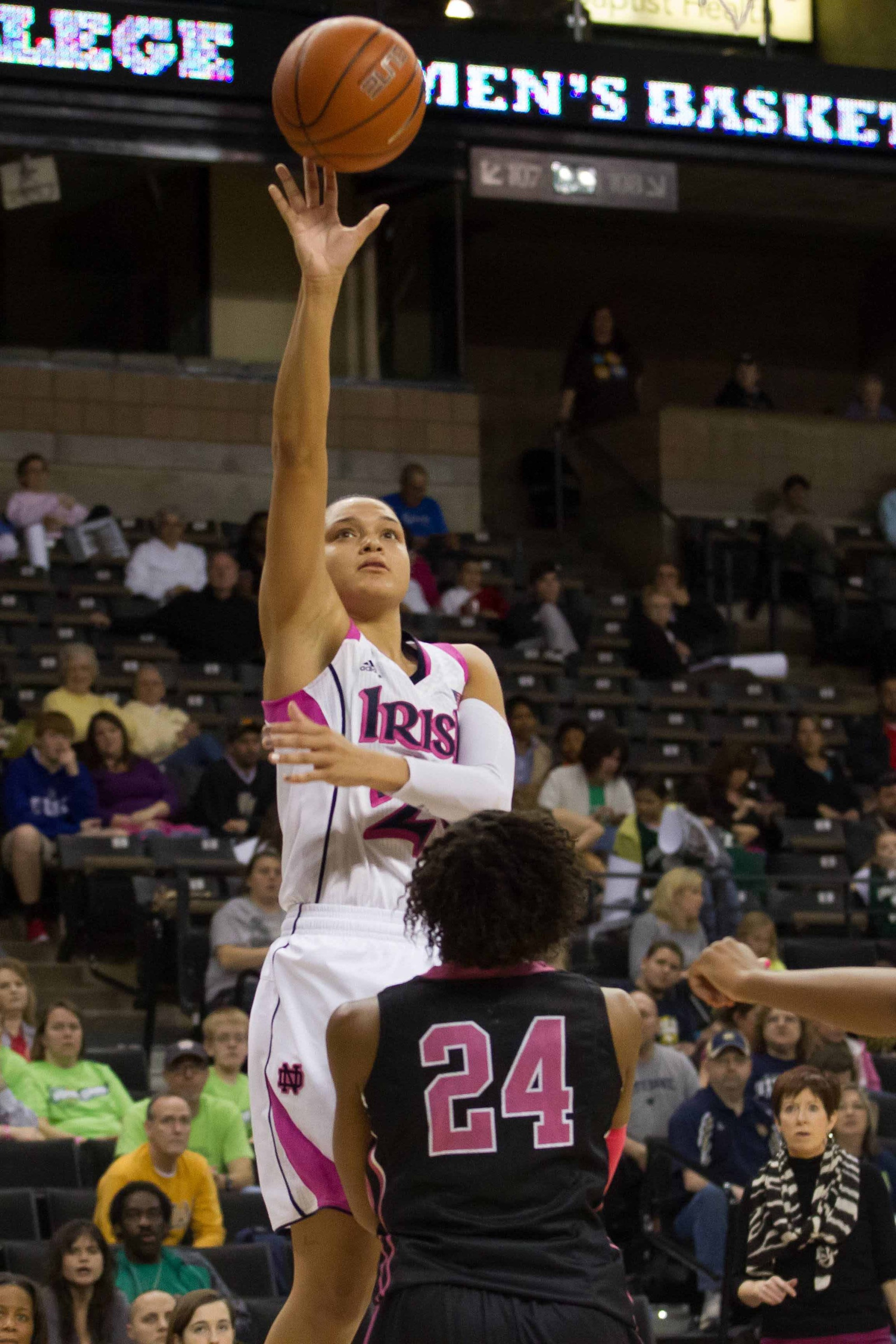 #2 Irish Host #7 Duke In ACC Sunday Matinee Senior guard/tri-captain Kayla McBride posted her fourth career double-double with 23 points and 11 rebounds in Notre Dame's 88-67 win at Duke back on Feb. 2.
