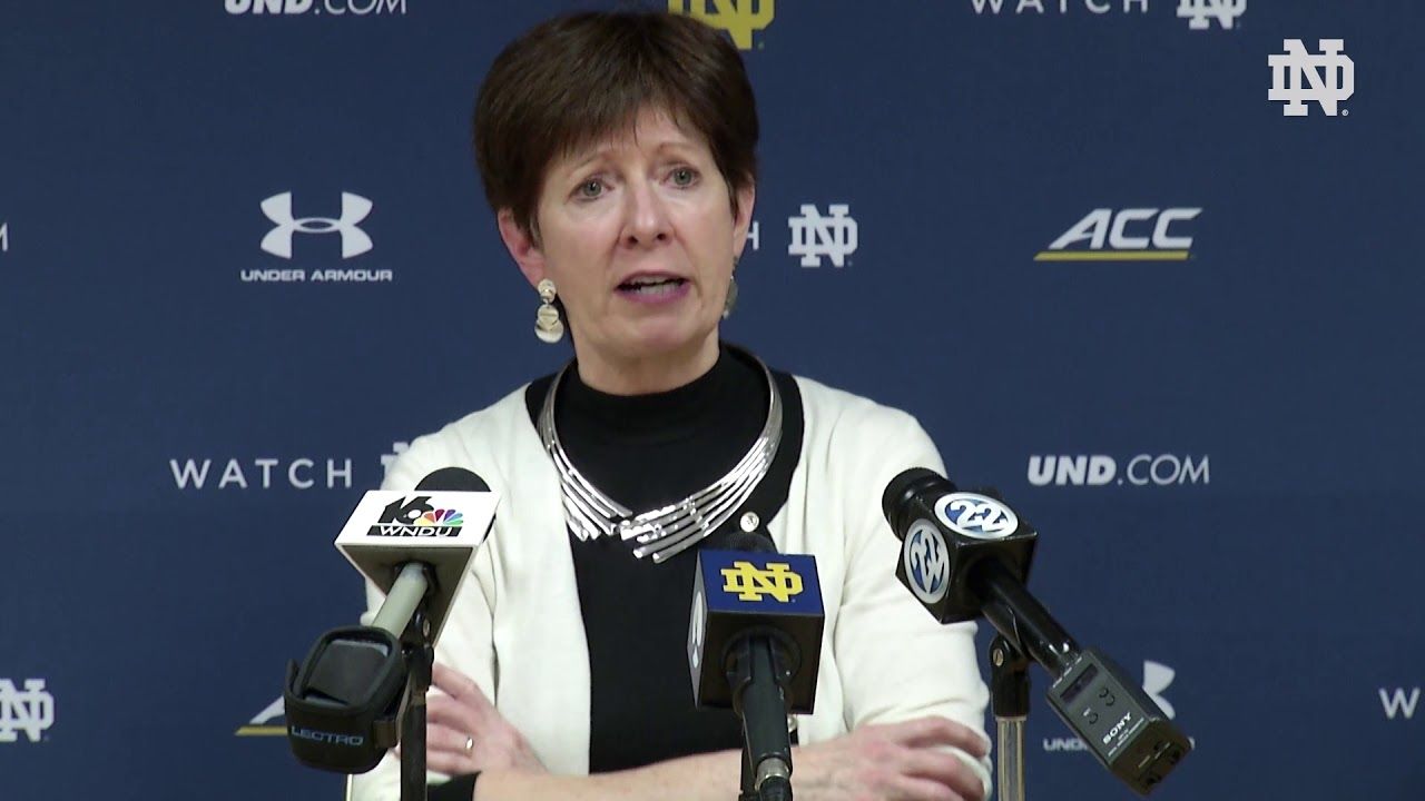 @ndwbb Muffet McGraw Post-Game Press Conference vs. Clemson (2018)