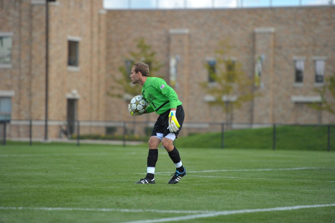 Senior Patrick Wall made five saves to notch the fourth clean sheet of his career.