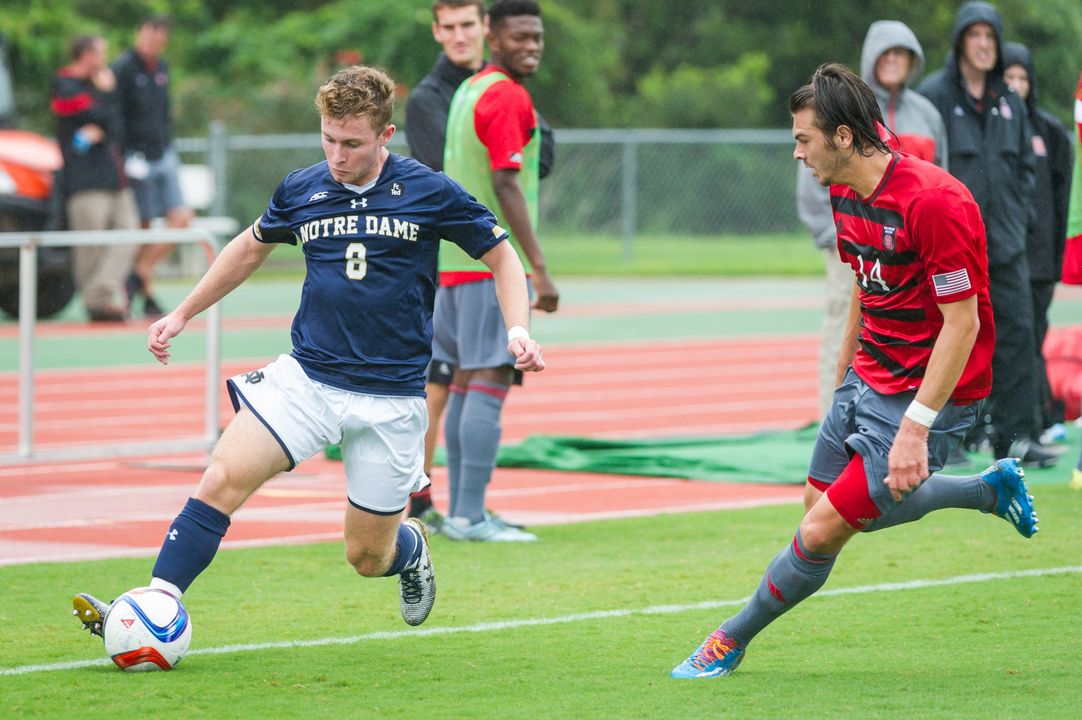Jon Gallagher notched his seventh goal of 2015 in the 34th minute of Sunday's 1-1 Notre Dame draw at North Carolina State