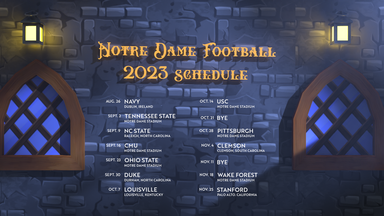 Notre Dame Announces 2022 Football Schedule – Notre Dame Fighting