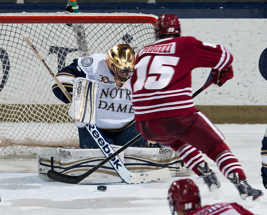 Irish Use Three Power-Play Goals To Defeat Massachusetts 5-3 Steven Summerhays made a season-high 36 saves in the 5-3 win against Massachusetts.