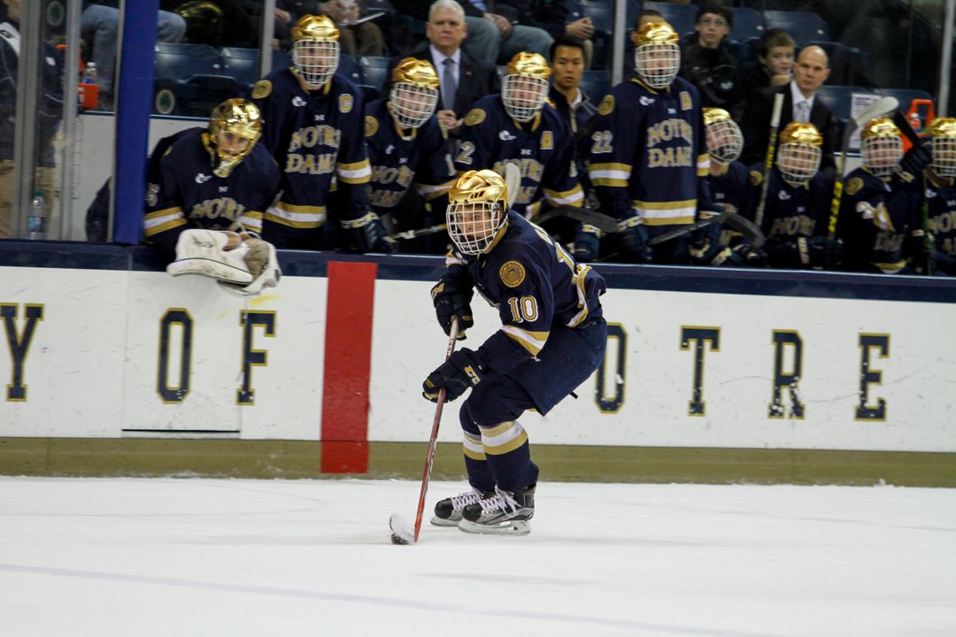 Anders Bjork will be looking to become the 19th Notre Dame player to take part in the World Junior Championships.