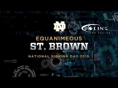 Equanimeous St. Brown - 2015 Notre Dame Football Signee