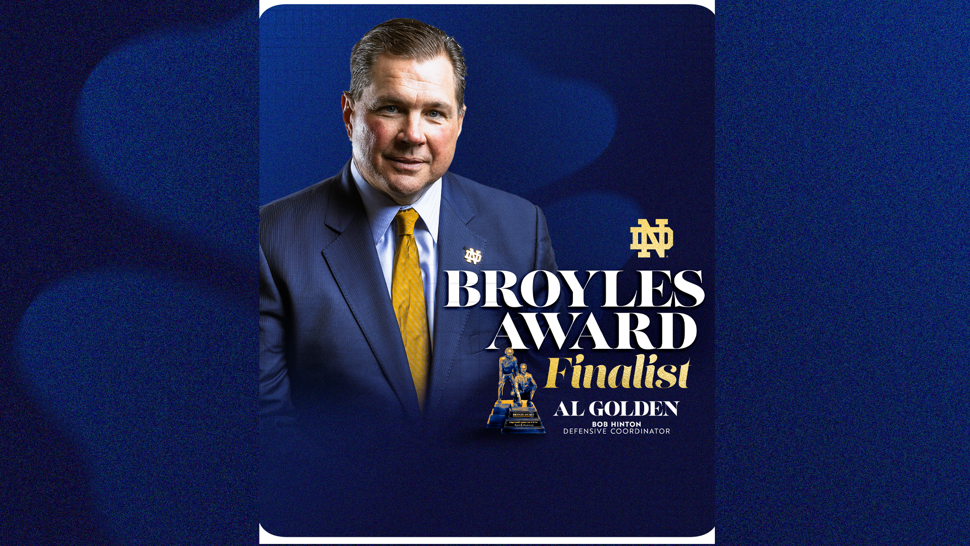 Golden Named Finalist for Broyles Award Golden Named Finalist for Broyles Award