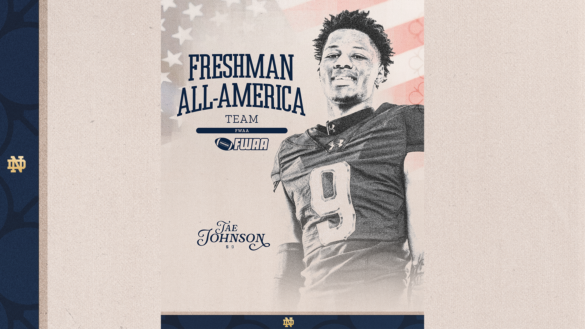Johnson Selected to FWAA Freshman All-America Team Johnson Selected to FWAA Freshman All-America Team