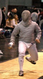Notre Dame Receives Maximum 12 Individual Bids For 2006 NCAA Fencing Championship Patrick Ghattas - the 2005 NCAA sabre runner-up - will be aiming for his third All-America finish while looking to lead the Irish to another national title (photo by Pete LaFleur).