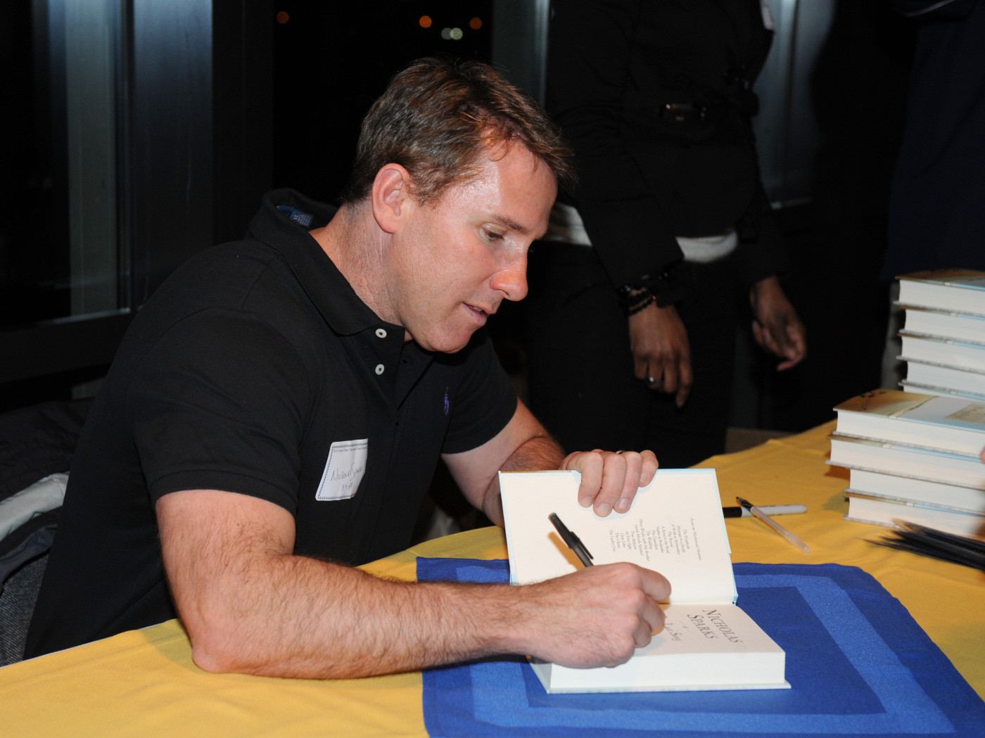 Track and Field Reunion Weekend Attendees were also treated with a visit from two-time Monogram winner and best selling author Nicholas Sparks `88 who signed copies of his new book "The Last Song."
