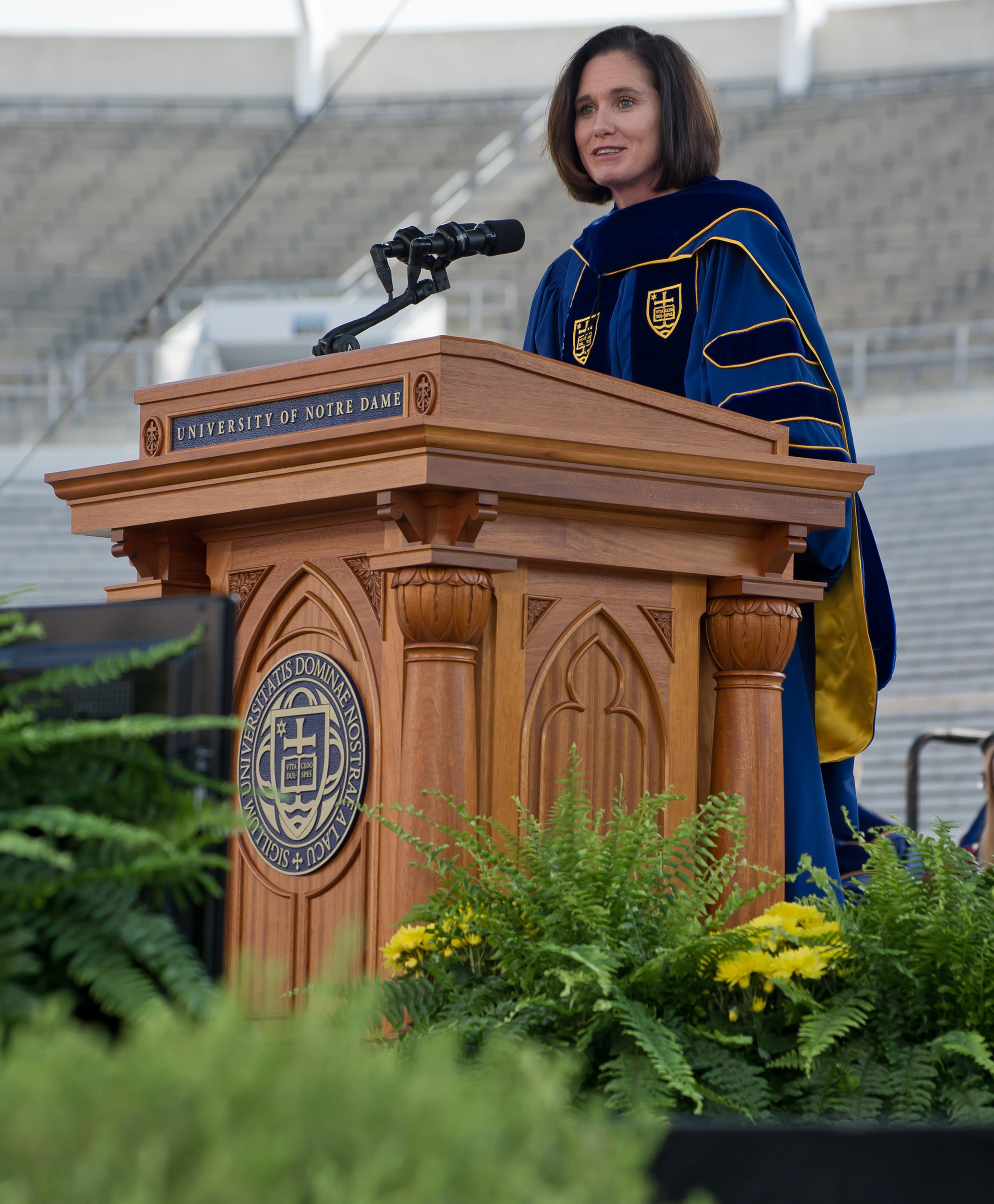 Taking First Steps…Again. Haley Scott DeMaria gave the University of Notre Dame commencement address in 2012.