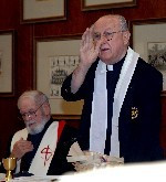 Deceased Monogram Club Members Remembered At Annual Mass Fr. Riehle celebrating mass