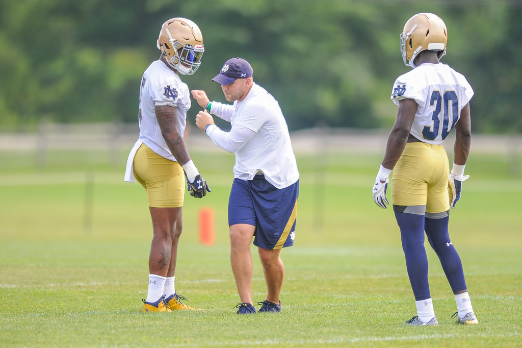 2017 Notre Dame Football Fall Camp - Practice One