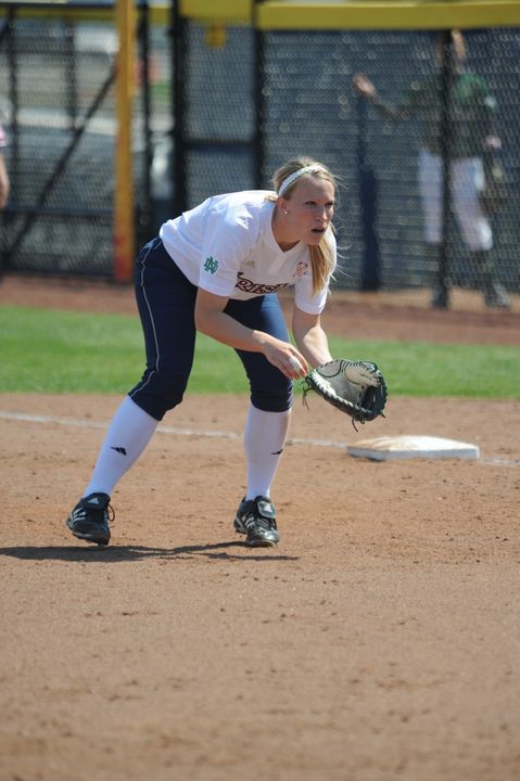 Christine Lux had two home runs and seven RBI Thursday against Wisconsin.
