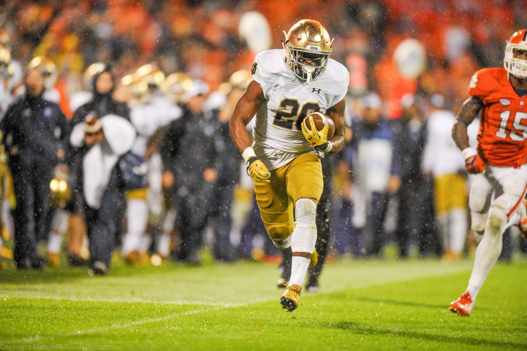 Last week at Clemson, C.J. Prosise became the first Irish RB since 1970 to post a 100-yard receiving game.