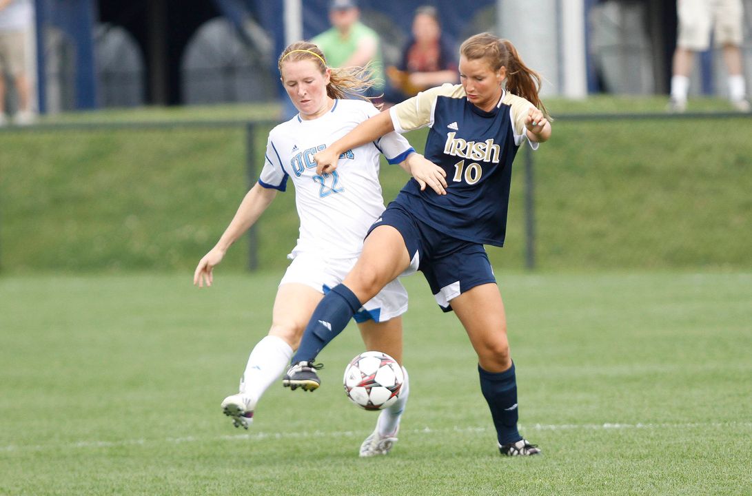 Sophomore midfielder Glory Williams turned in one of the most complete performances of her young career, expertly helping to manage the midfield and Notre Dame's possession game that paid off in a 4-1 win over Iowa in the first round of the NCAA Championship last Friday night at Alumni Field.
