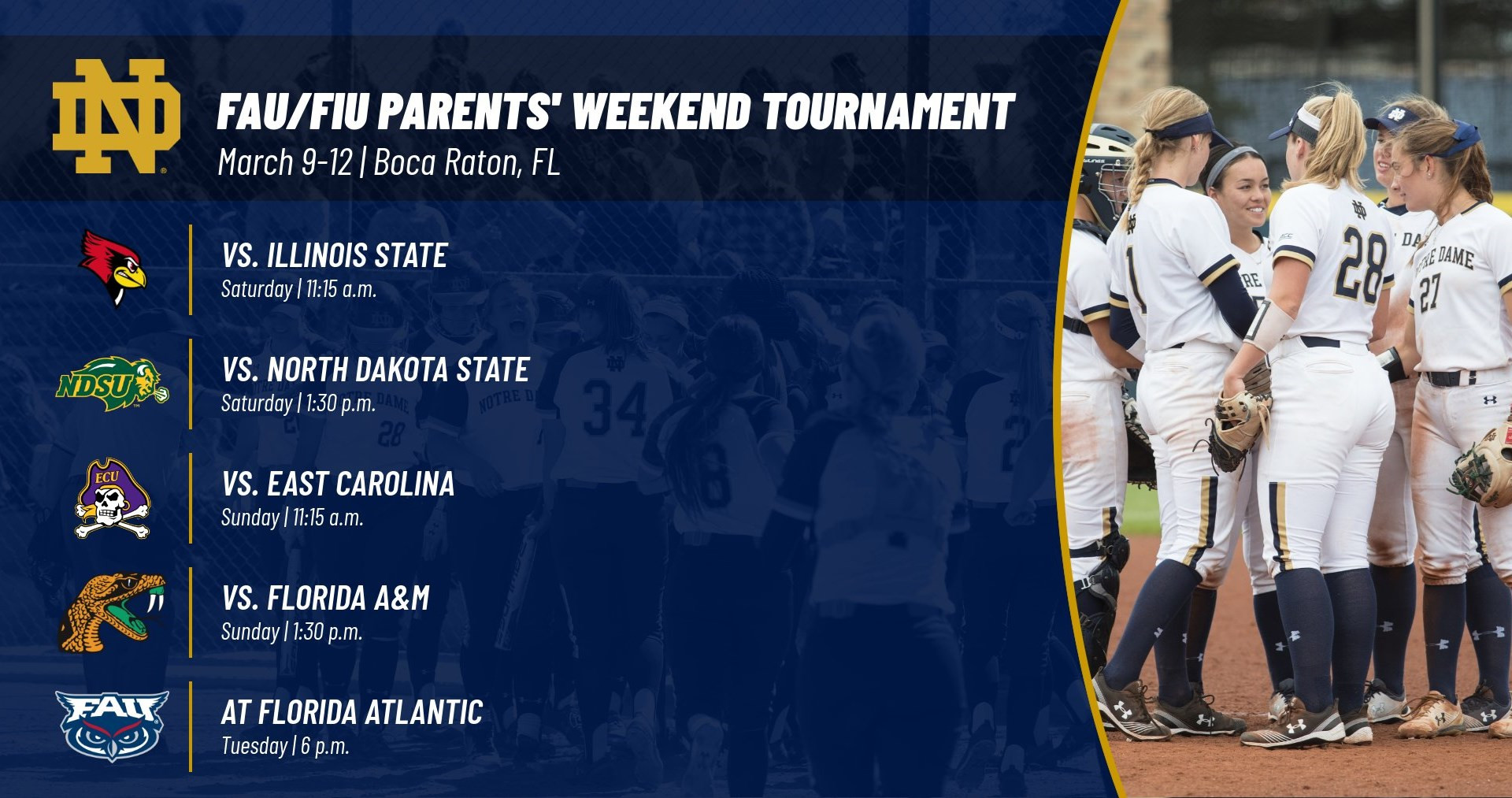 FAU/FIU Parents’ Weekend Awaits Irish In South Florida FAU/FIU Parents' Weekend Tournament Preview
