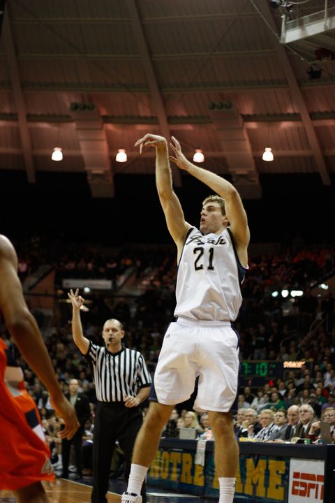 Tim Abromaits notched his first career double-double with 17 points and 10 rebounds against Rutgers on Saturday.