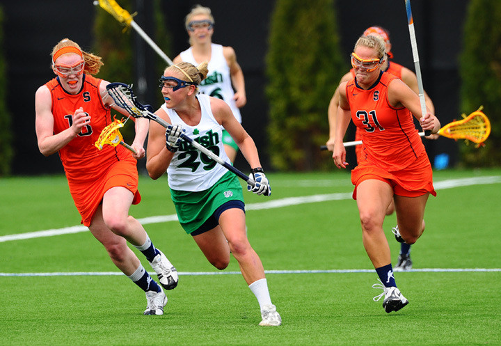 Irish Edge Ohio State, 12-11, In Big Road Win Junior midfielder Shaylyn Blaney in the Notre Dame Monogram Club's Most Valuable Player after leading the Irish with 40 goals on the season.