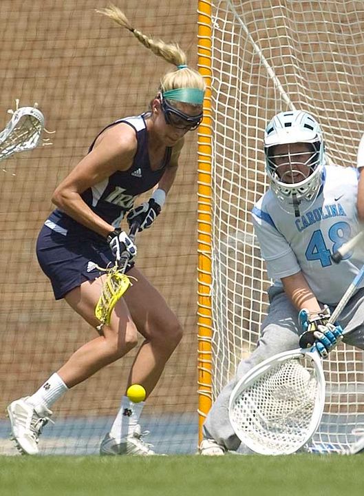 Jillian Byers scored five goals and added an assist in the 16-10 loss to North Carolina in the NCAA Quarterfinals.