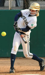 Softball’s Winning Streak Snapped Senior Stephanie Brown hit first home run of the season against Eastern Michigan
