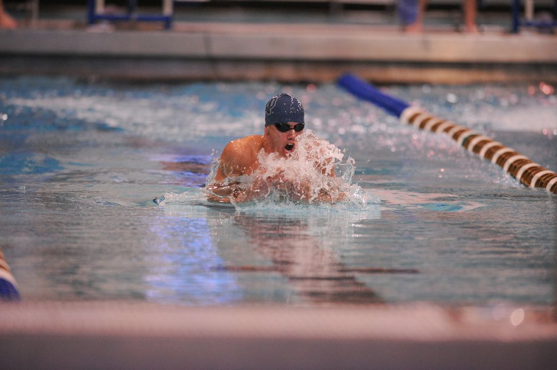 Zach Stephens claimed first in 100 breast and was a member of the 200 free relay team that won as well.