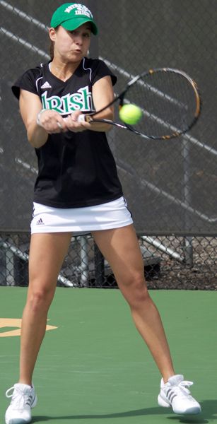 Julie Sabacinski is the lone Irish player to take to the court Thursday, getting the ITA Midwest Regional underway for Notre Dame in the qualifying singles draw.