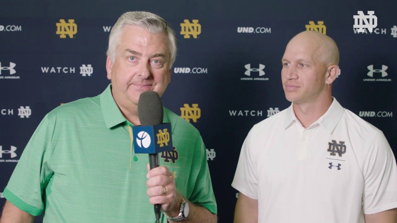 @NDFootball | Media Day Interview - Clark Lea (2018)