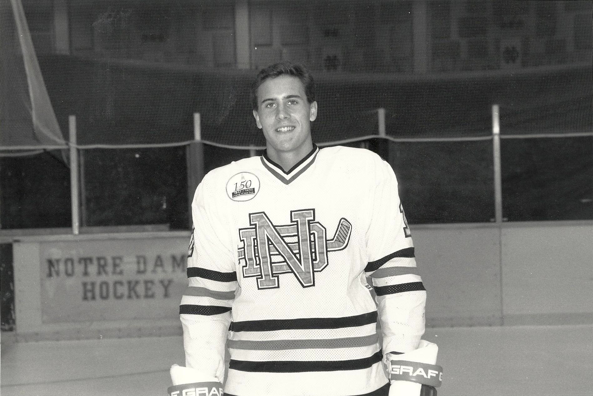 MONOGRAM CLUB CORNER – TOM ARKELL Tom Arkell had aspirations of playing in the National Hockey League, injuries cut his promising career short, as he earned a monogram as a freshman but saw his Notre Dame career curtailed after 30 games.