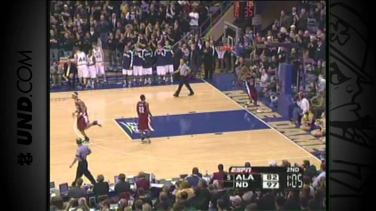 Notre Dame Basketball vs. Alabama - Dec. 7, 2006