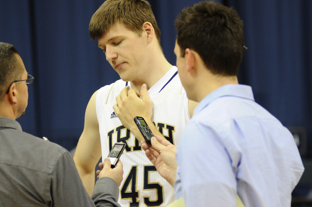 Notre Dame Media Day 10-11-2012 Men's Basketball