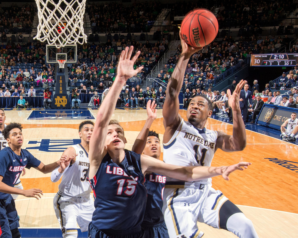 Notre Dame 73, Liberty 56